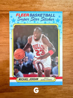 Michael Jordan - 1988 Fleer Super Star Sticker #7 - Pick Your Card