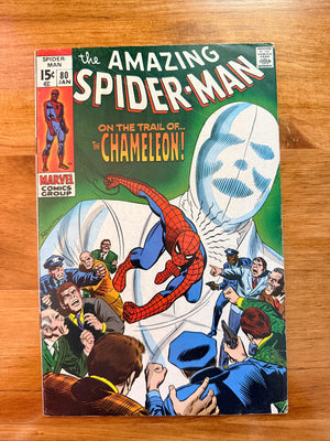 Amazing Spider-Man #80 - 1969 vs The Chameleon - FINE+