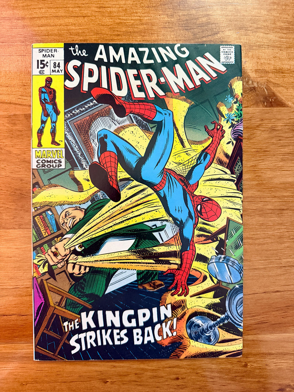 Amazing Spider-Man #84 - 1970 Kingpin Strikes Back - FINE