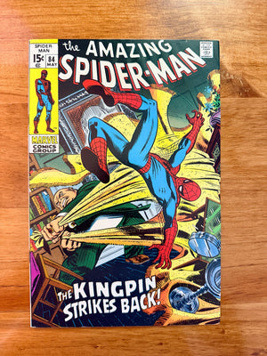 Amazing Spider-Man #84 - 1970 Kingpin Strikes Back - FINE