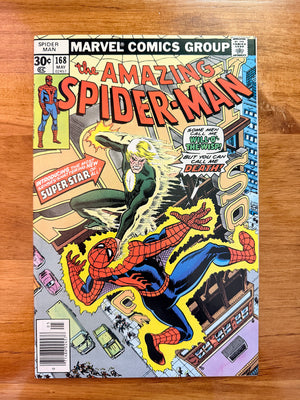 Amazing Spider-Man #168 - 1977 vs Will o' the Wisp - VF