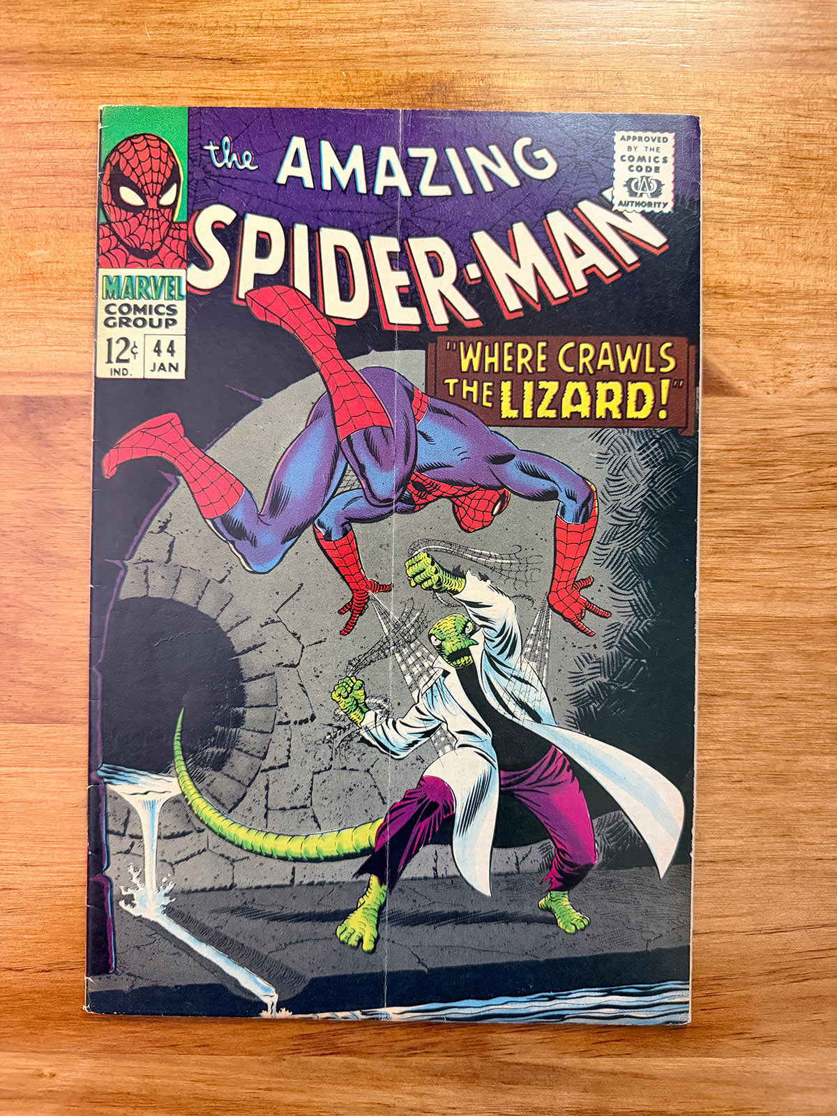Amazing Spider-Man #44 - 1966 Second Appearance of The Lizard - FINE