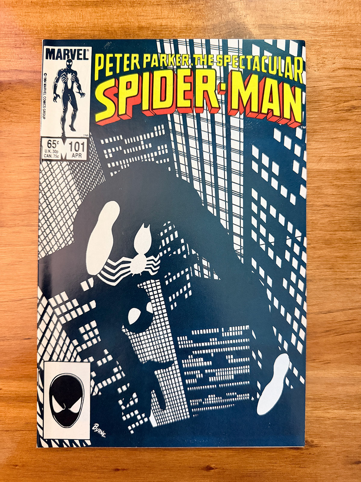 Spectacular Spider-Man #101 - 1985 Classic John Byrne Cover - VF+