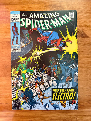 Amazing Spider-Man #82 - 1970 vs Electro - FINE+