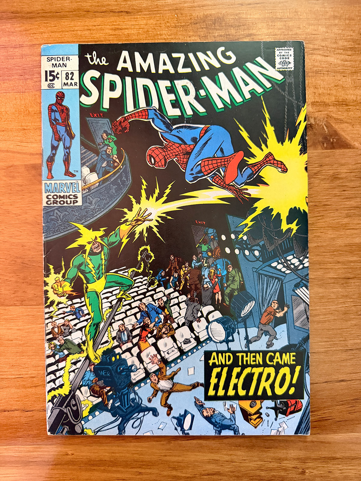 Amazing Spider-Man #82 - 1970 vs Electro - FINE+