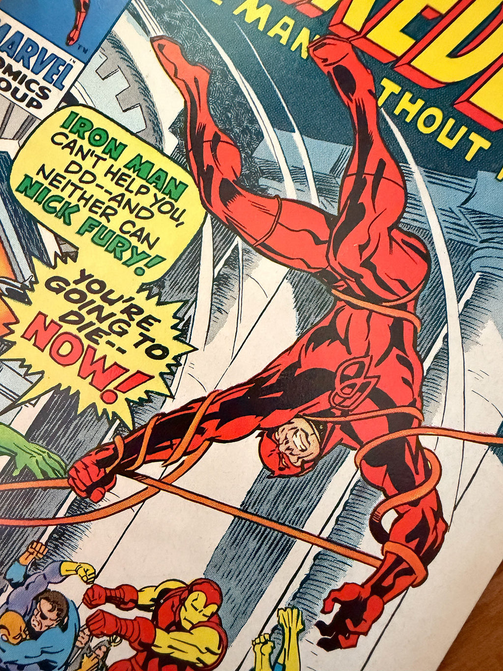Daredevil #73 - 1971 Iron Man and Nick Fury Appearance - VF