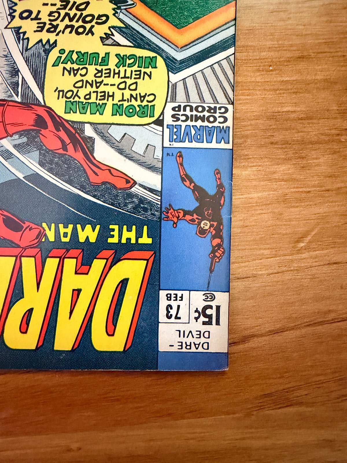 Daredevil #73 - 1971 Iron Man and Nick Fury Appearance - VF