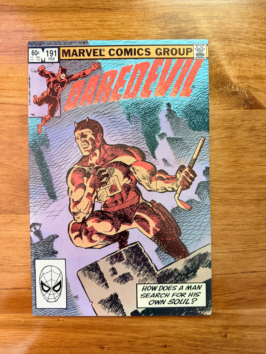 Daredevil #191 - 1982 Last Frank Miller Daredevil Cover - NM-