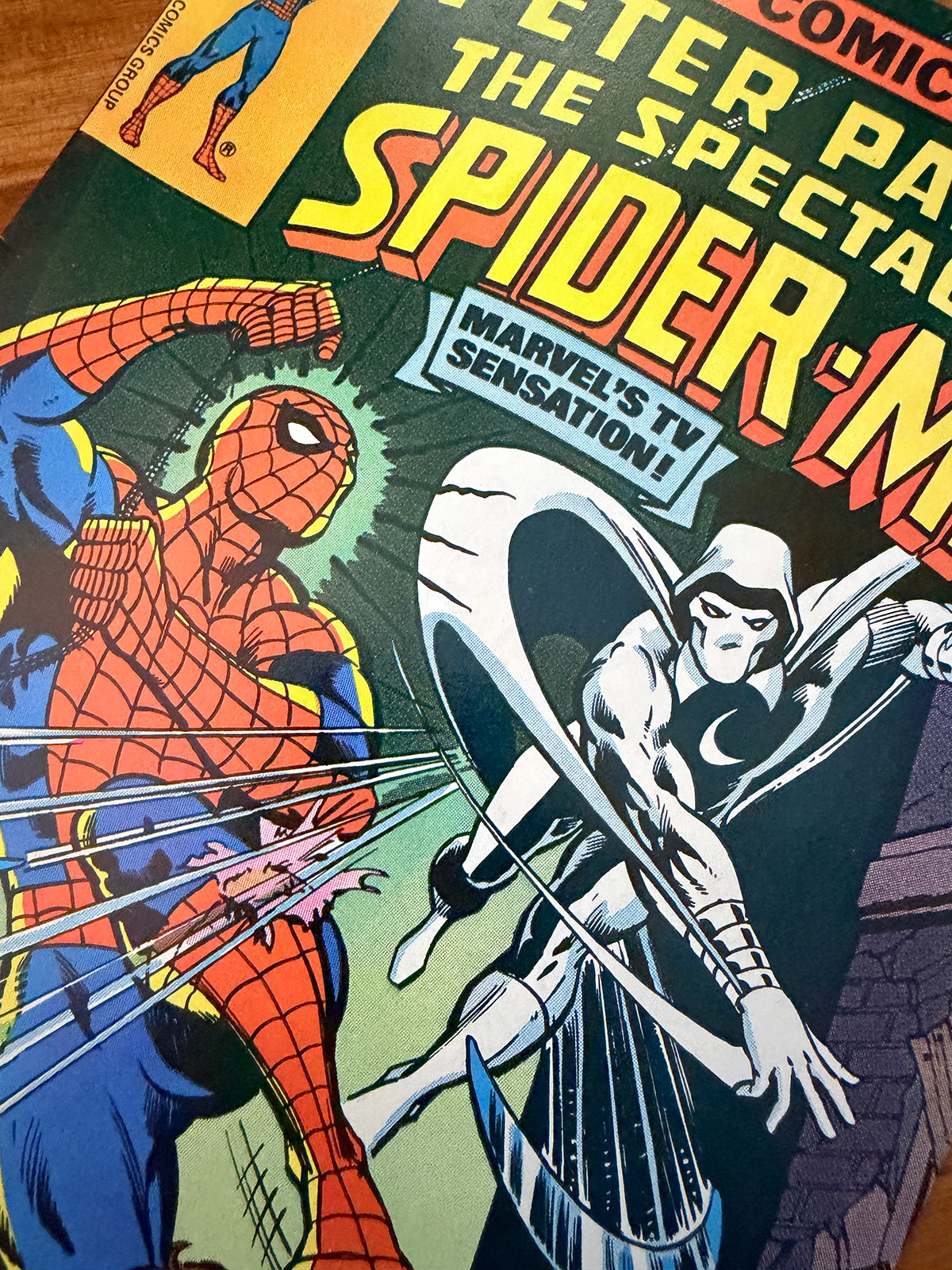 Spectacular Spider-Man #22 Newsstand - 1978 First Spider-Man vs Moon Knight - VF+
