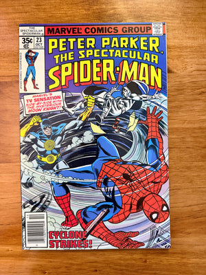 Spectacular Spider-Man #23 Newsstand - 1978 First Spider-Man & Moon Knight Team-Up - VF+