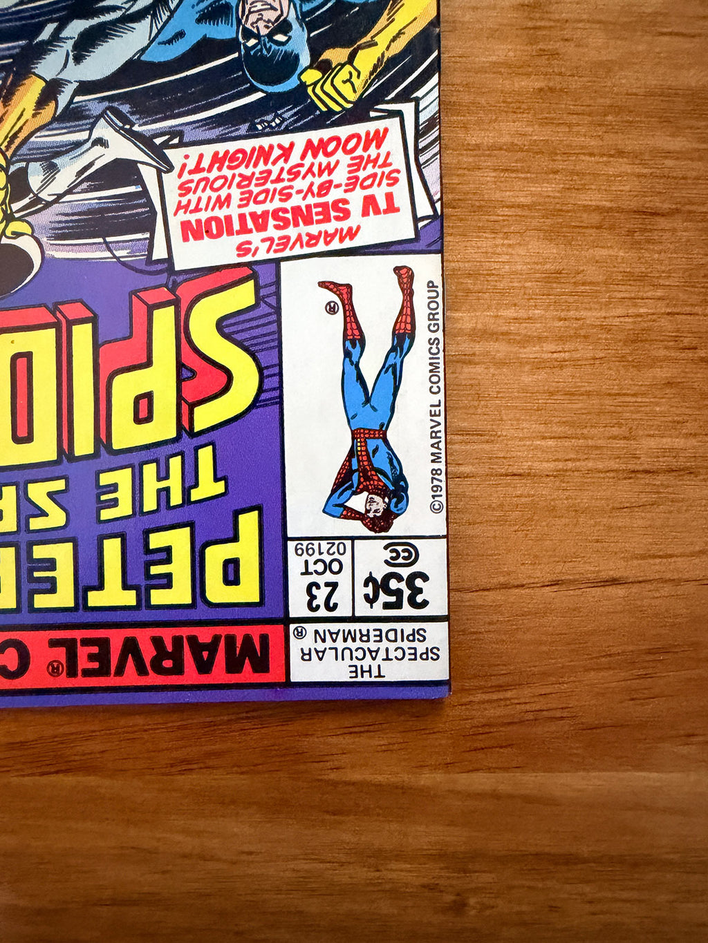 Spectacular Spider-Man #23 Newsstand - 1978 First Spider-Man & Moon Knight Team-Up - VF+