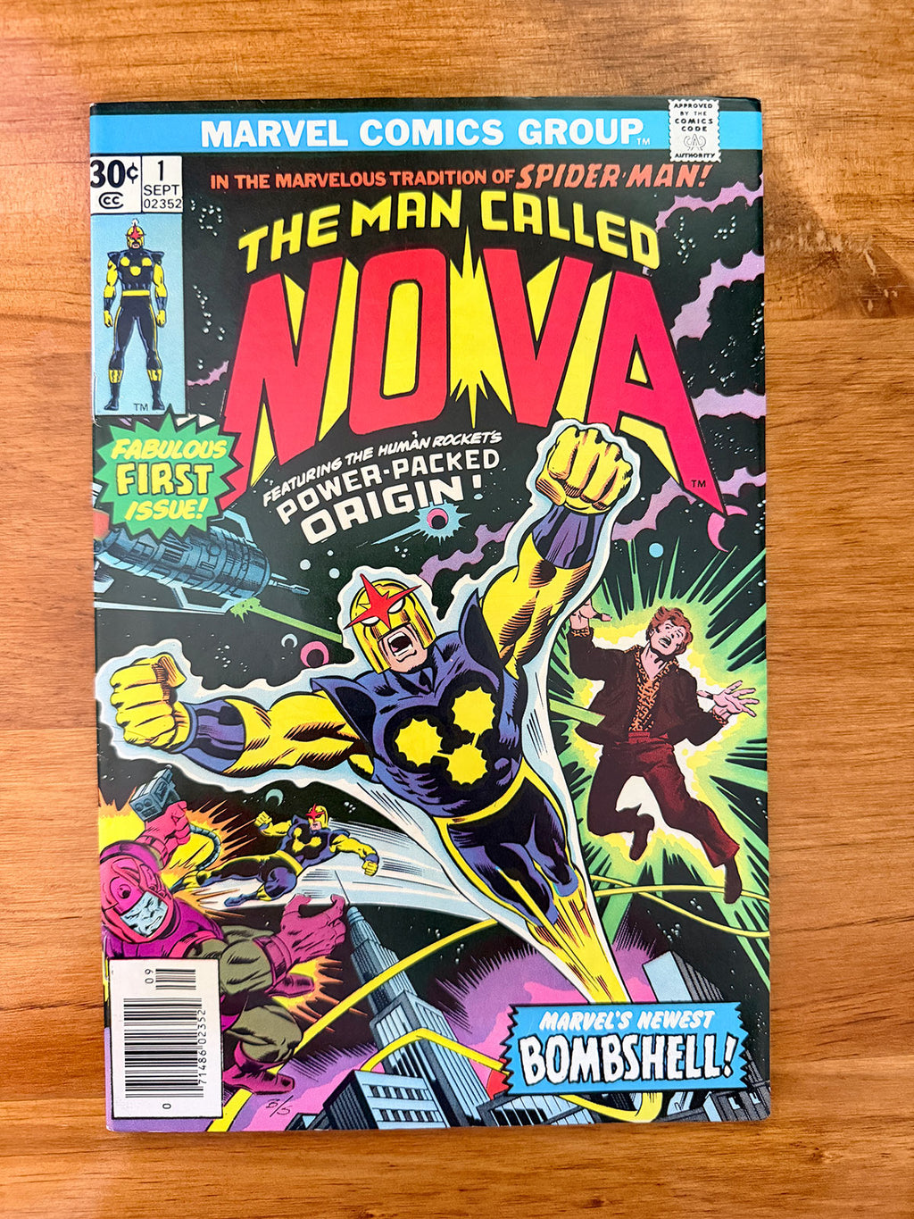 Nova #1 - 1976 Origin and First Appearance of Nova - VF+