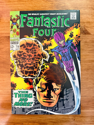 Fantastic Four #78 - 1968 The Thing Turns Human Again - VF