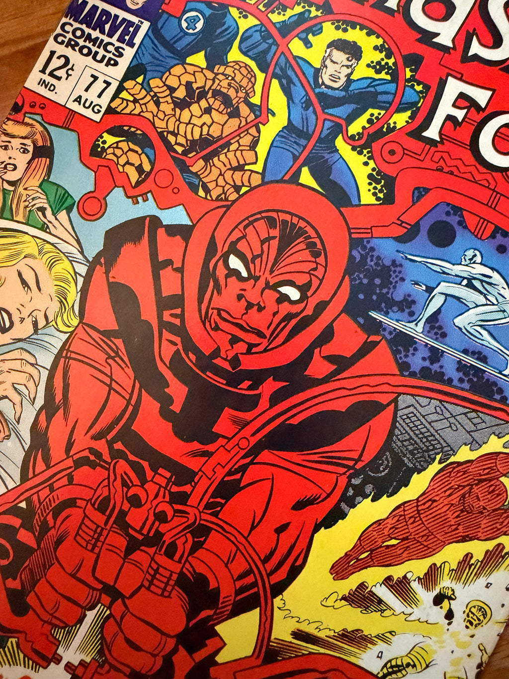 Fantastic Four #77 - 1968 vs Psycho-Man - VF