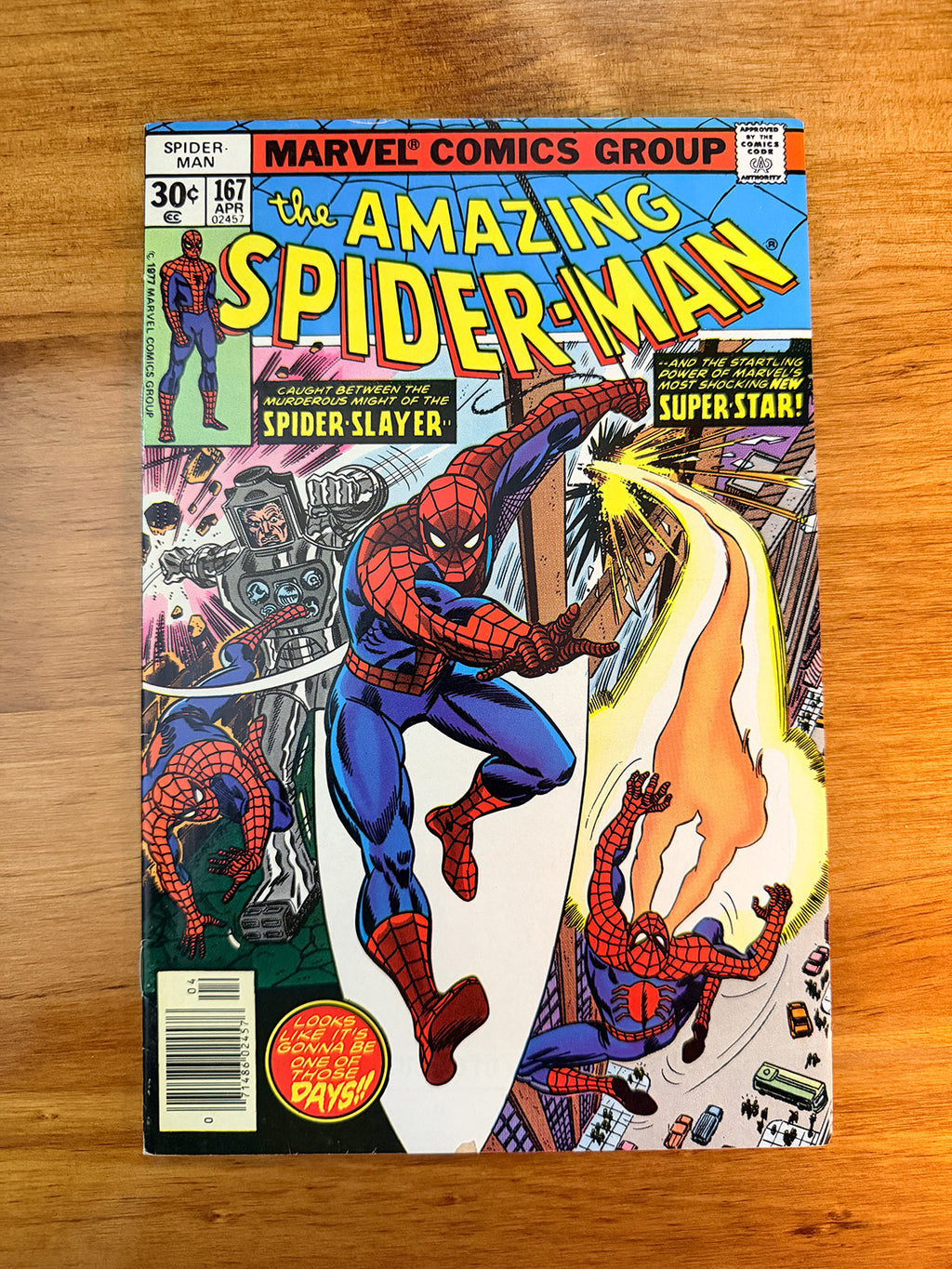 Amazing Spider-Man #167 - First Appearance of Will-O'-The-Wisp - VF-