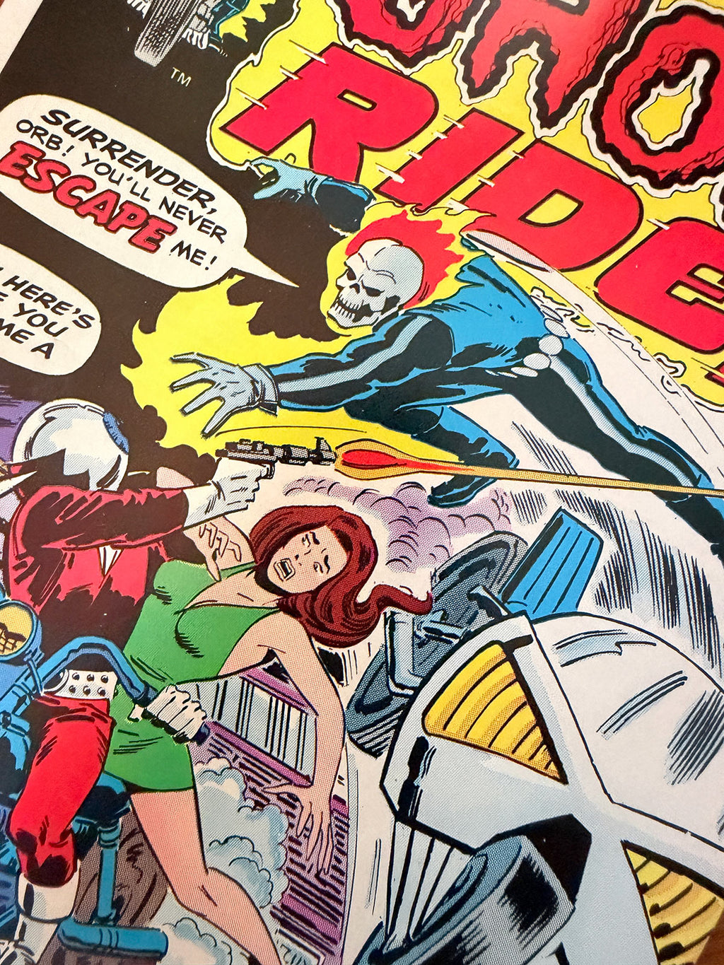 Ghost Rider #15 - 1975 vs The Orb - VF