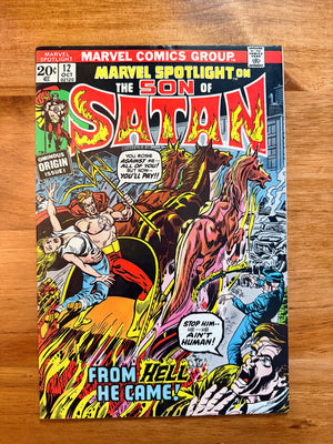 Marvel Spotlight #12 - 1973 First Son of Satan Cover - VF-