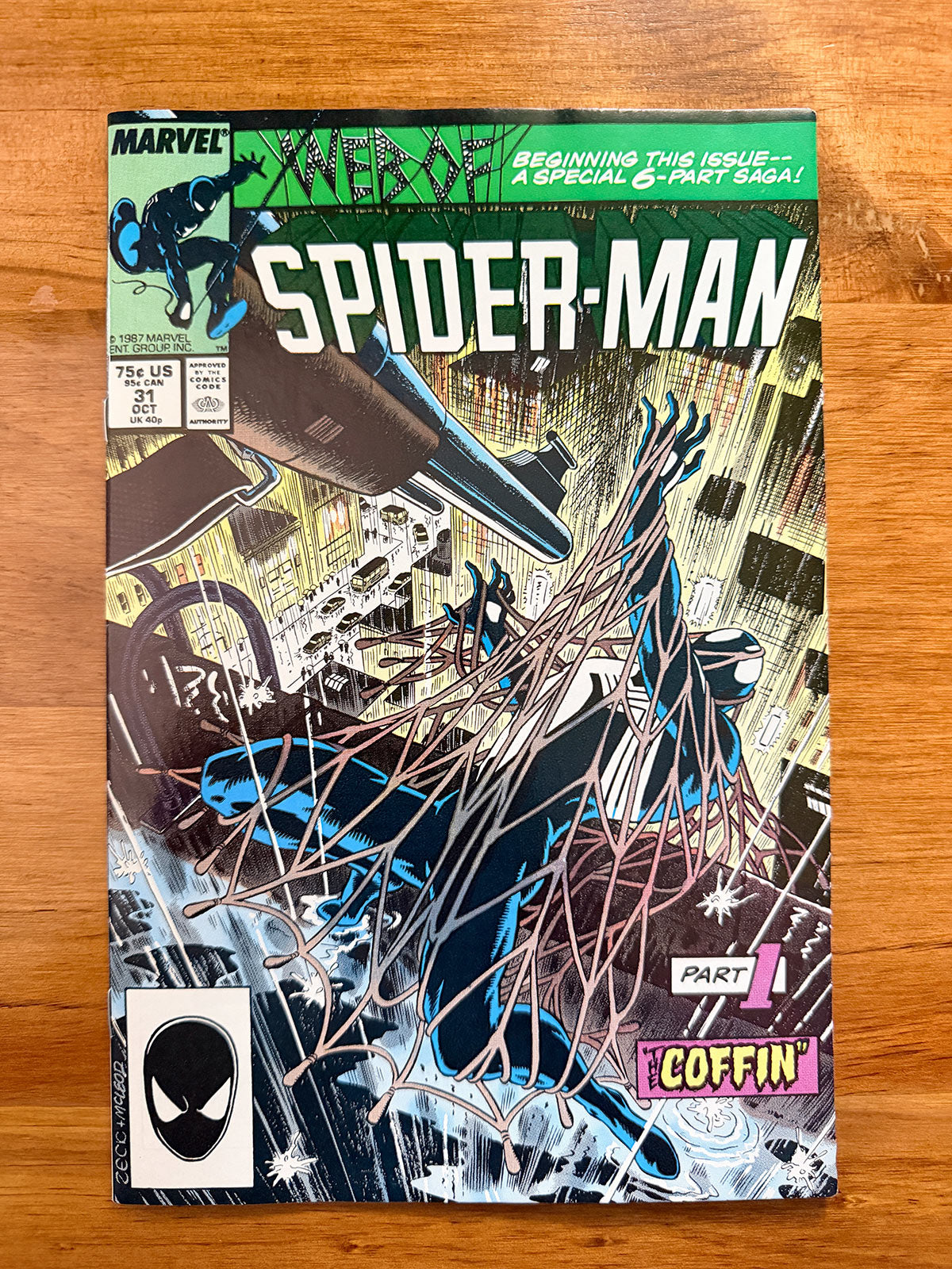Web of Spider-Man #31 - 1987 Part 1 of Kraven's Last Hunt - NM-