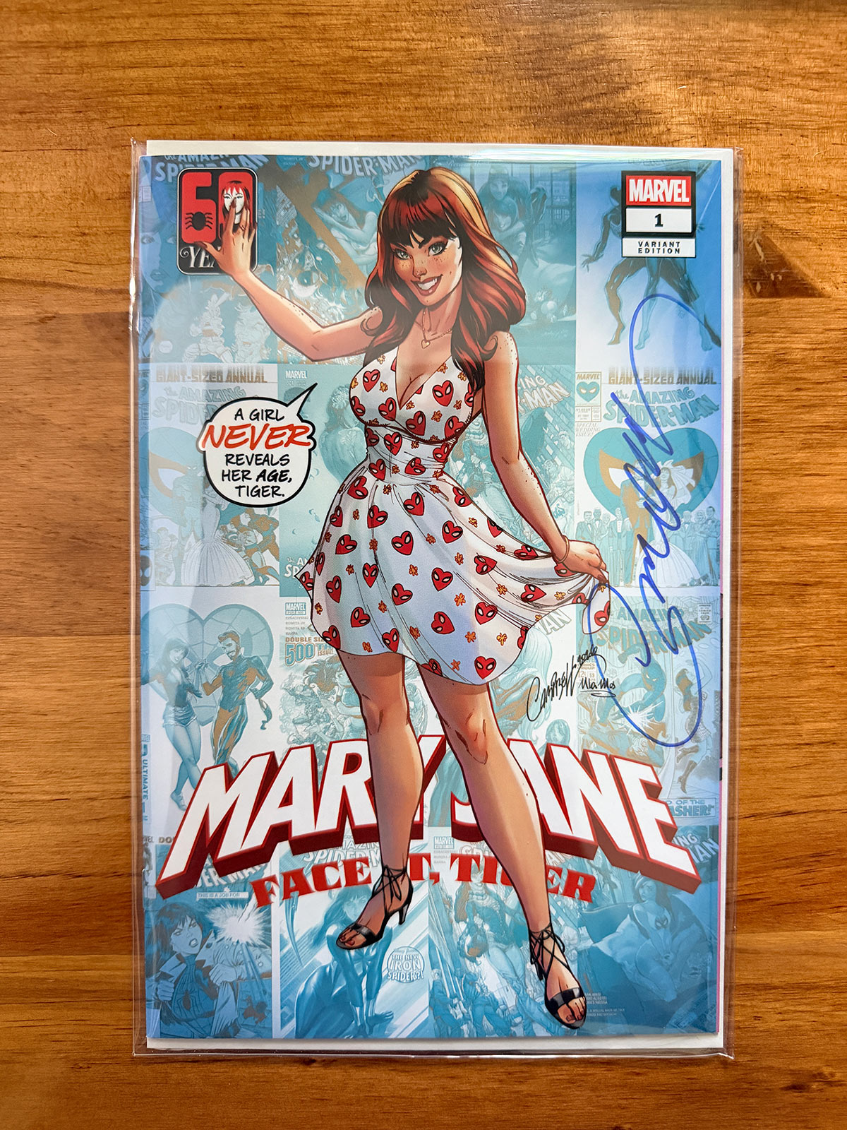 Mary Jane #1 - 2026 Face It Tiger Cover B - J. Scott Campbell SIGNED w/ COA - M
