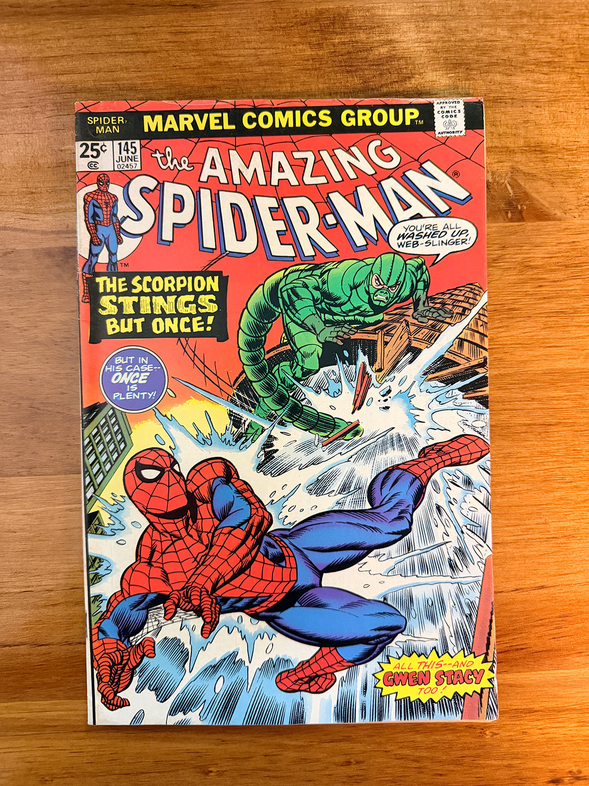Amazing Spider-Man #145 - 1975 vs Scorpion - VF-