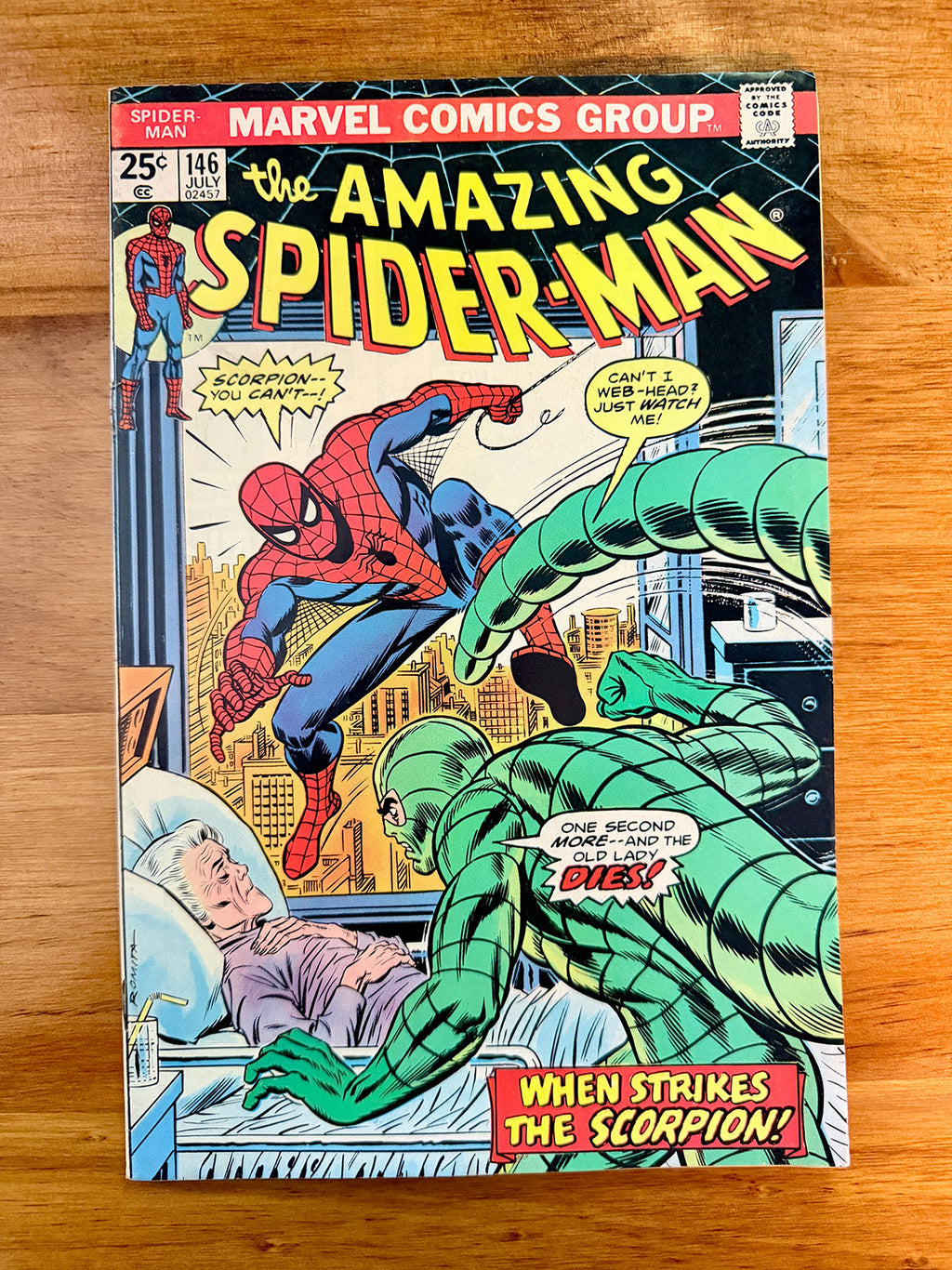 Amazing Spider-Man #146 - 1975 First John Romita Jr. Inking - VF-