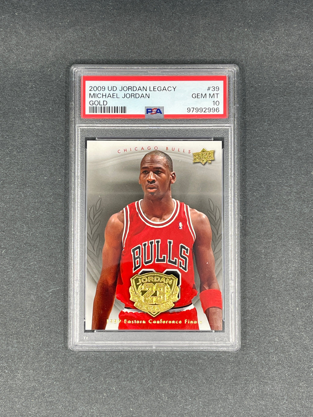 Michael Jordan – 2009 UD Jordan Legacy #39 Gold – PSA 10 GEM MINT