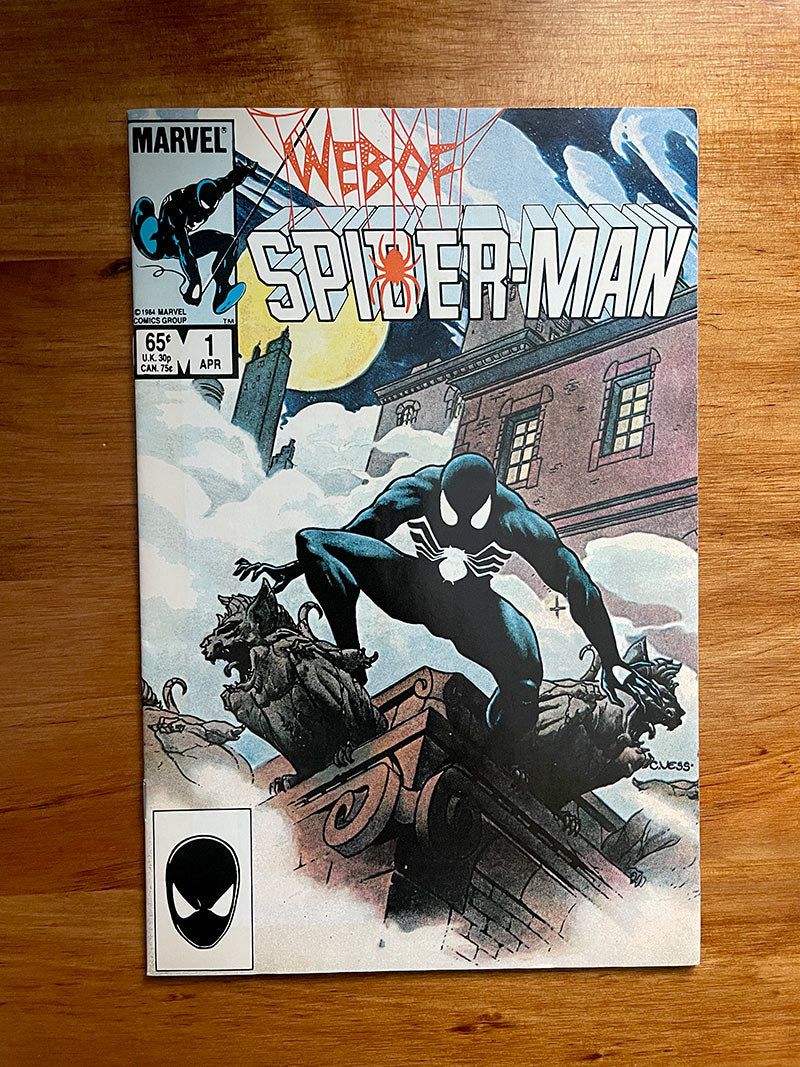 Web of Spider-Man #1 - 1984 First Appearance Black Suit in WoSM - VF+