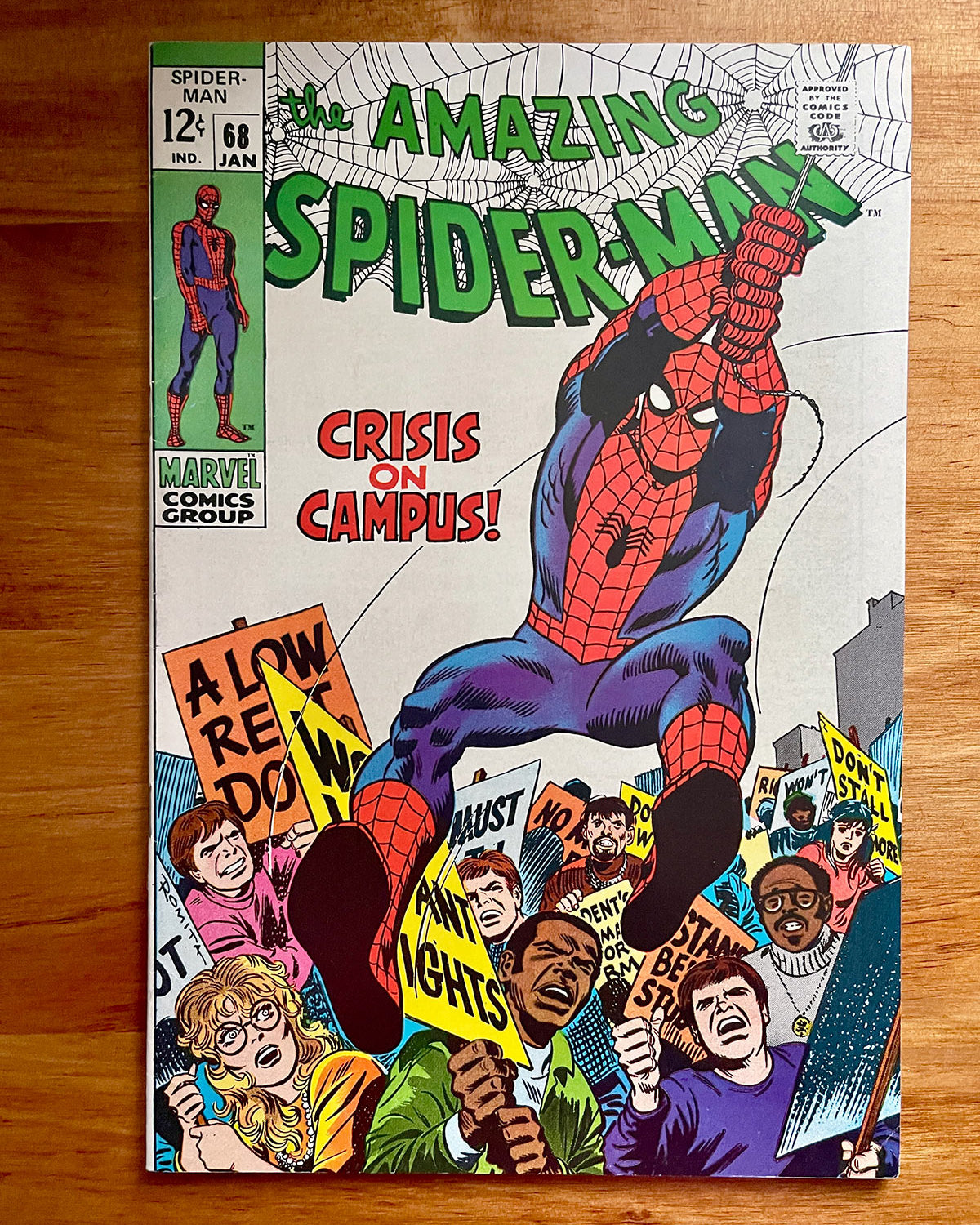 Amazing Spider-Man #68 - 1969 Crisis On Campus - VF-