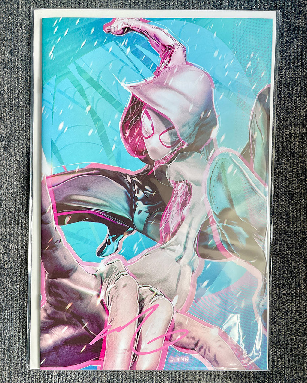 Spider-Gwen: The Ghost Spider #4 - 2024 John Giang Exclusive Virgin Variant Signed with COA - NM