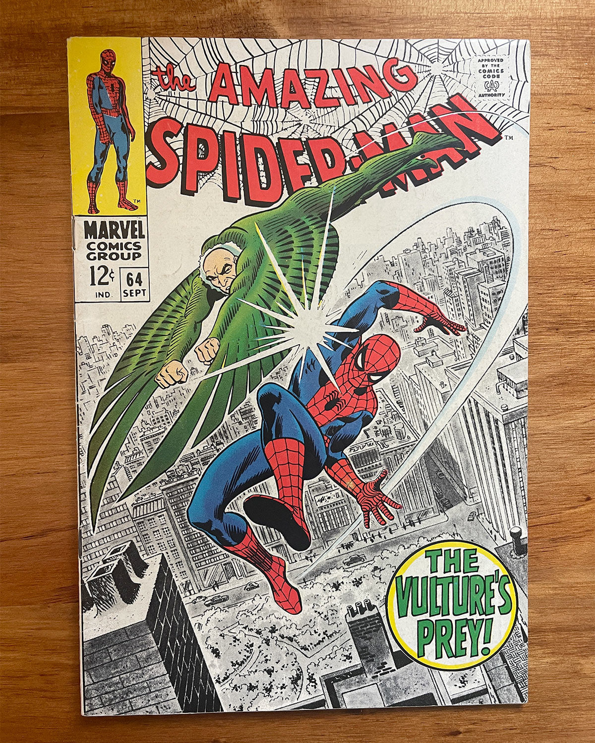 Amazing Spider-Man #64 - 1968 vs Vulture - FINE+