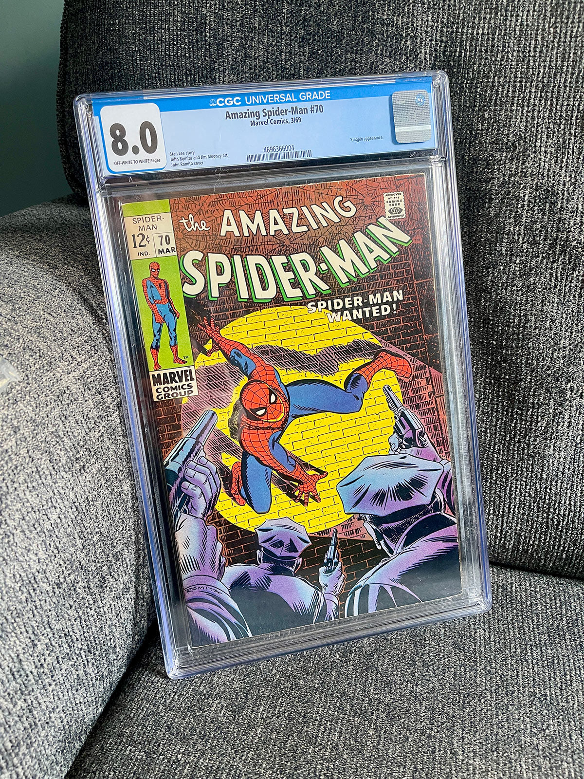 Amazing Spider-Man #70 - 1969 Spider-Man Wanted - CGC 8.0