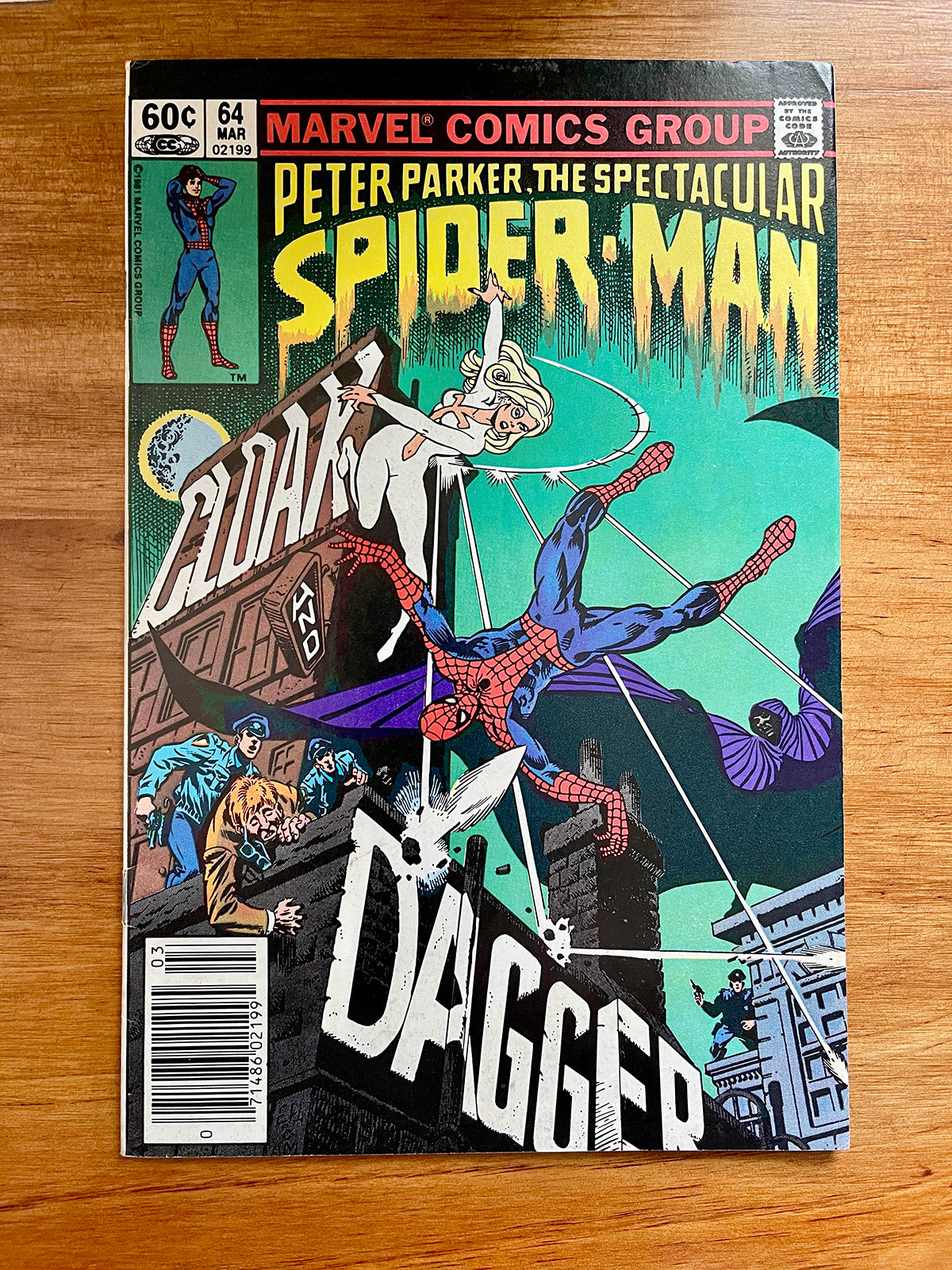 Spectacular Spider-Man #64 Newsstand - 1982 First Appearance of Cloak & Dagger – VF-
