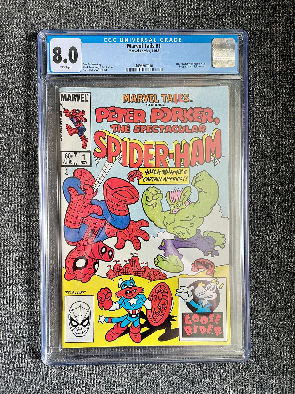 Marvel Tails Spectacular Spider-Ham #1 - 1983 First Appearance Spider-Ham - CGC 8.0