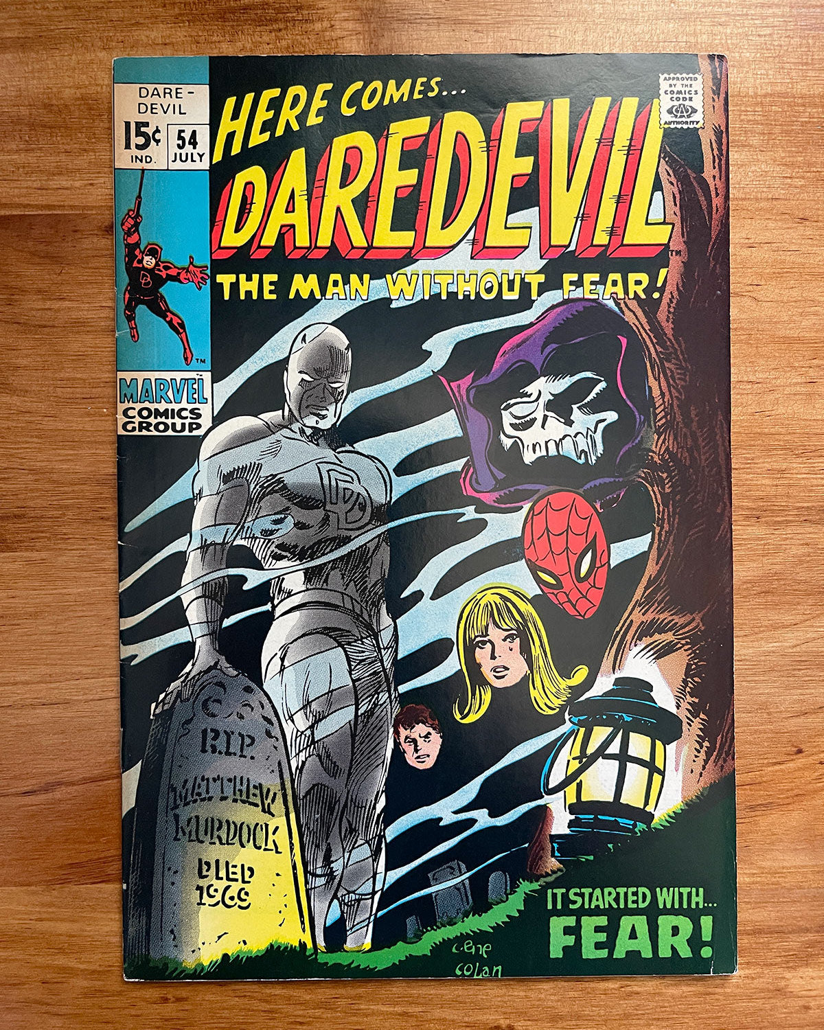 Daredevil #54 - 1969 First Appearance Mister Fear - FINE+