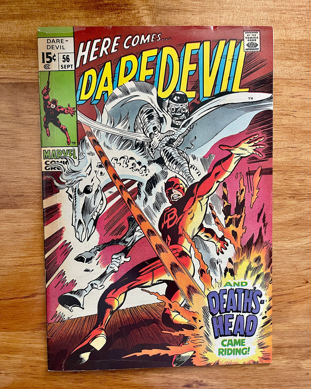 Daredevil #56 - 1969 First Appearance of Death's Head - FINE
