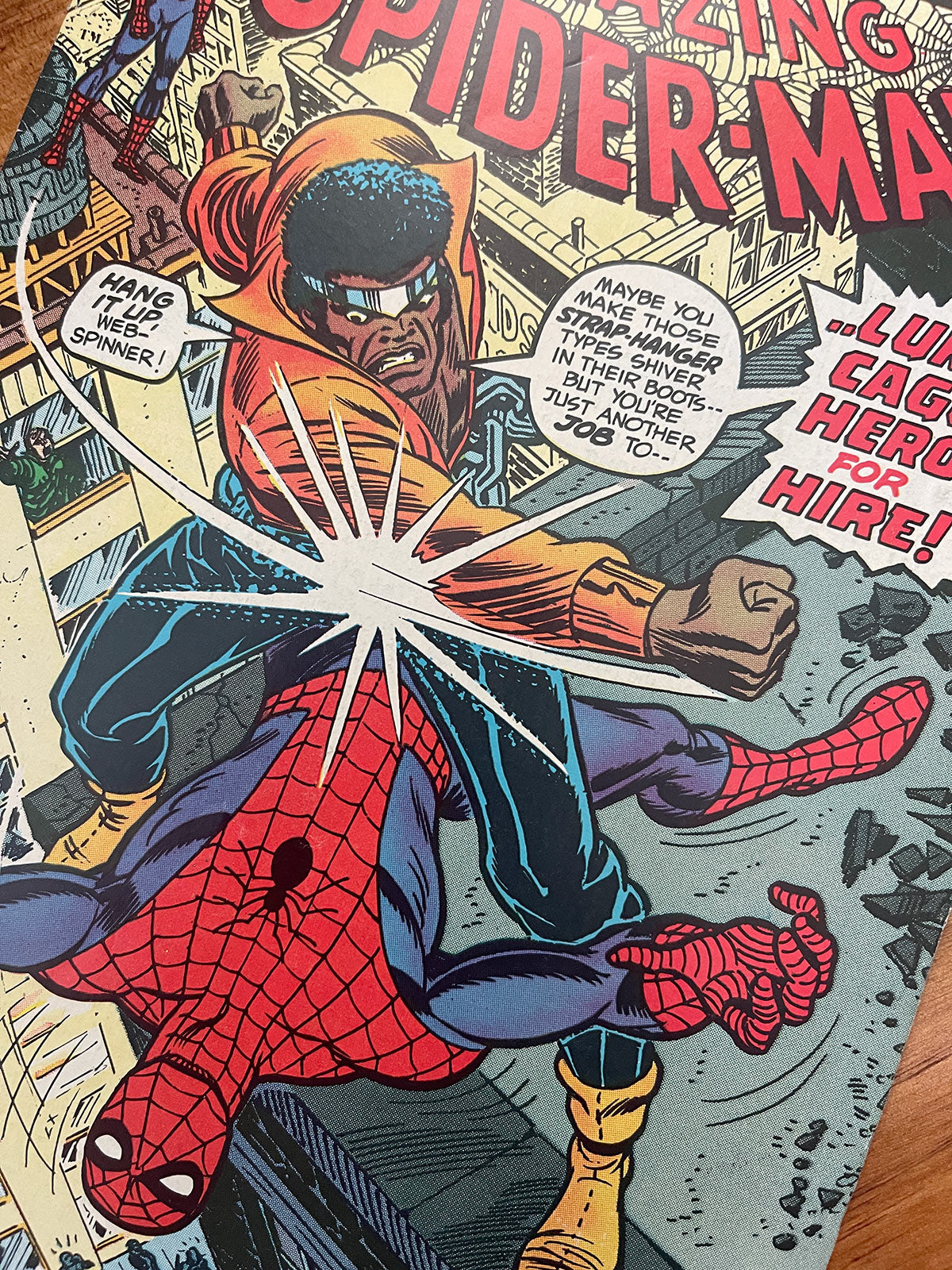 Amazing Spider-Man #123 - 1973 vs Luke Cage & Gwen Stacy Funeral - VF-