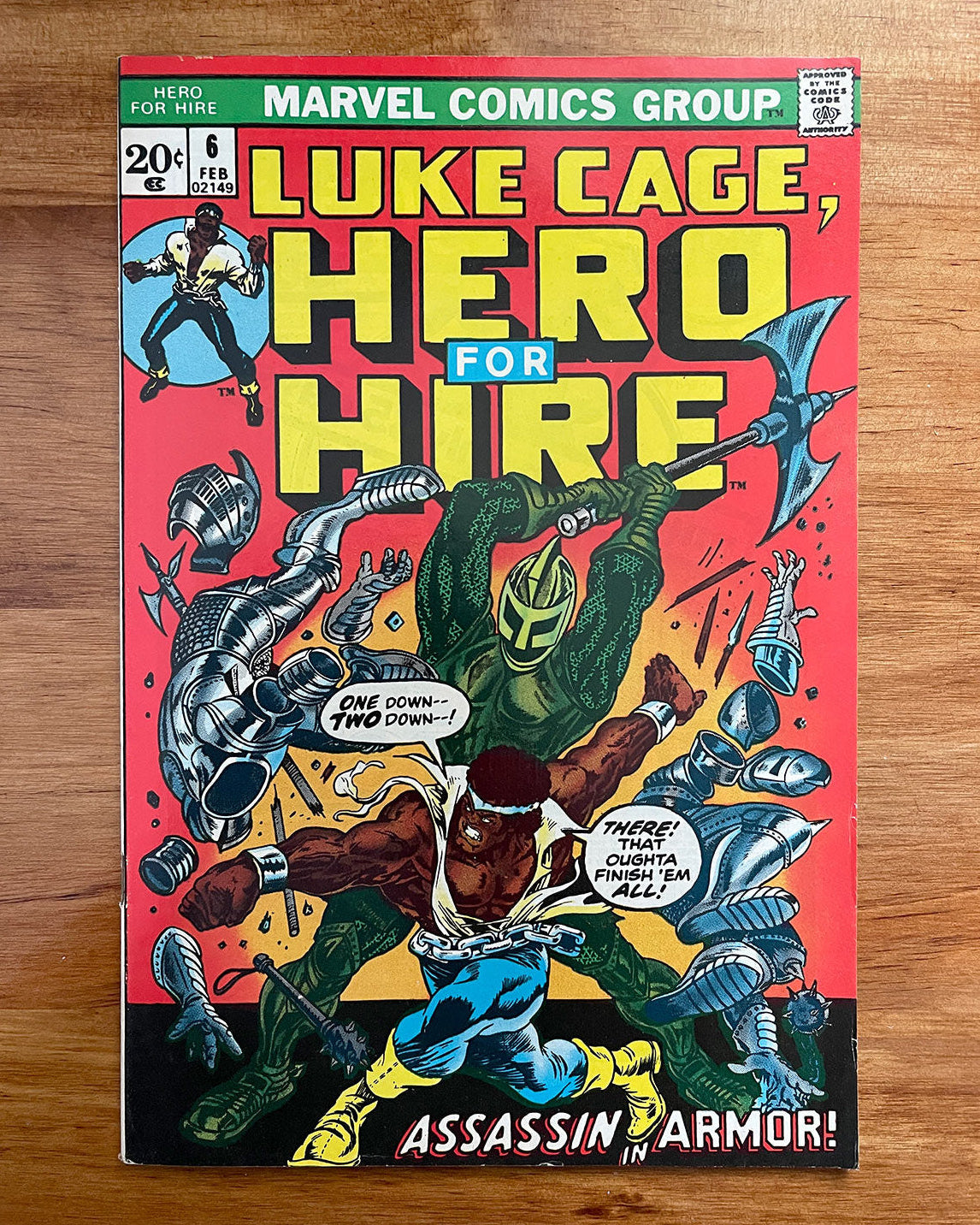 Luke Cage, Hero For Hire #6 - 1972 - VF-