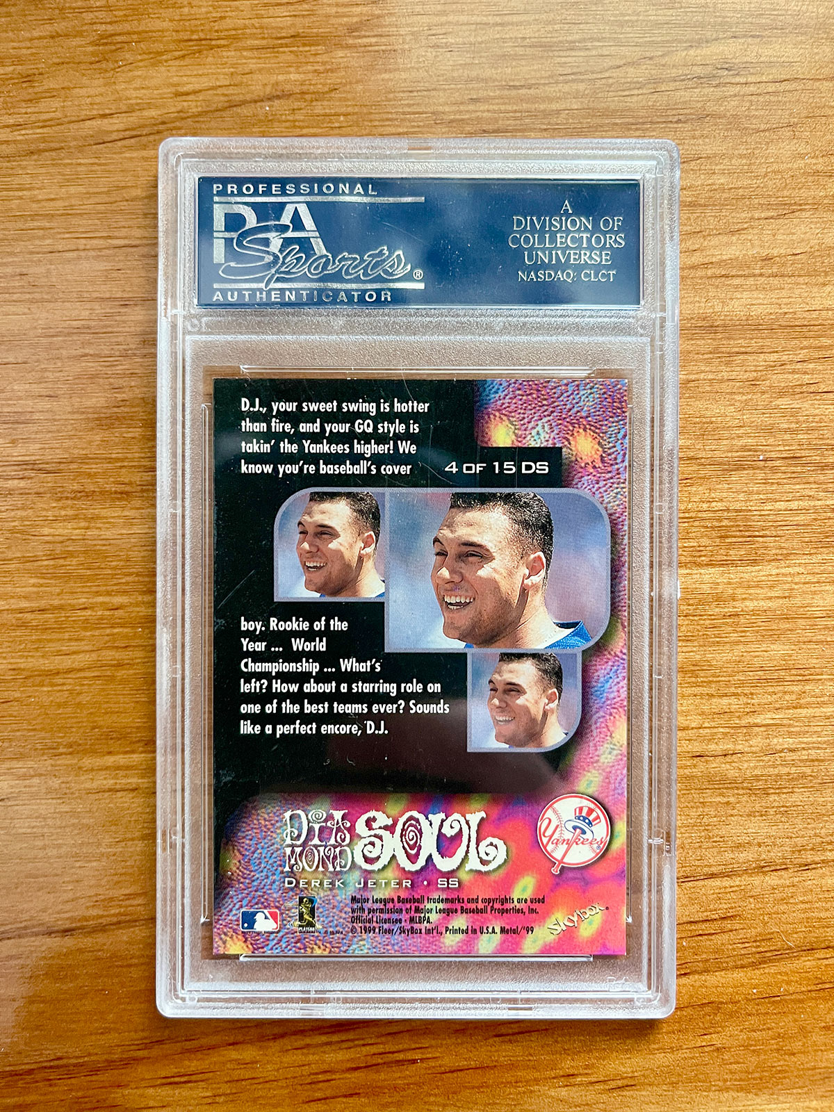 Derek Jeter - 1999 Metal Universe Diamond Soul #4 - PSA 10