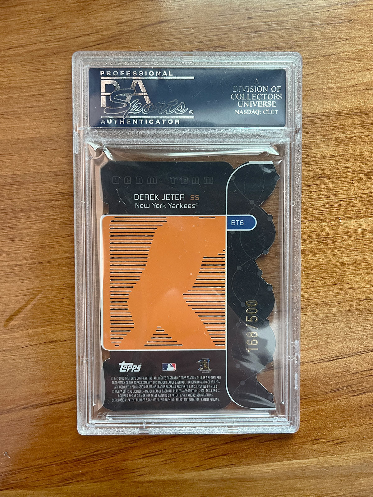 Derek Jeter - 2001 Stadium Club Beam Team #BT6 - PSA 10