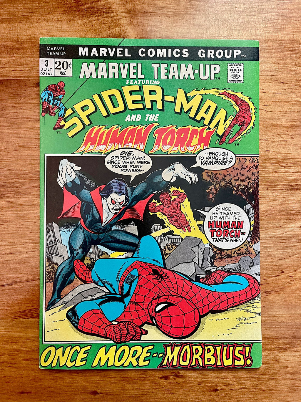 Marvel Team-Up #3 Spider-Man and The Human Torch - 1972 - VF-