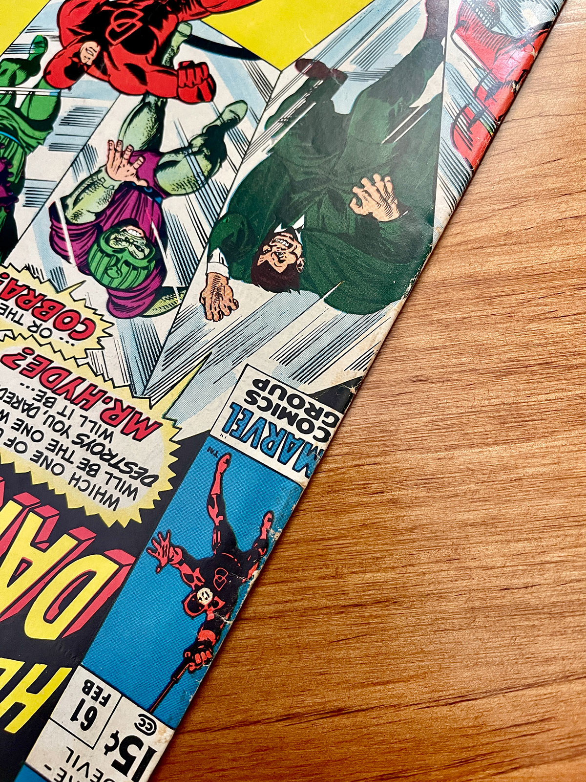 Daredevil #61 - 1970 vs Jester, Cobra and Mr. Hyde - FINE+