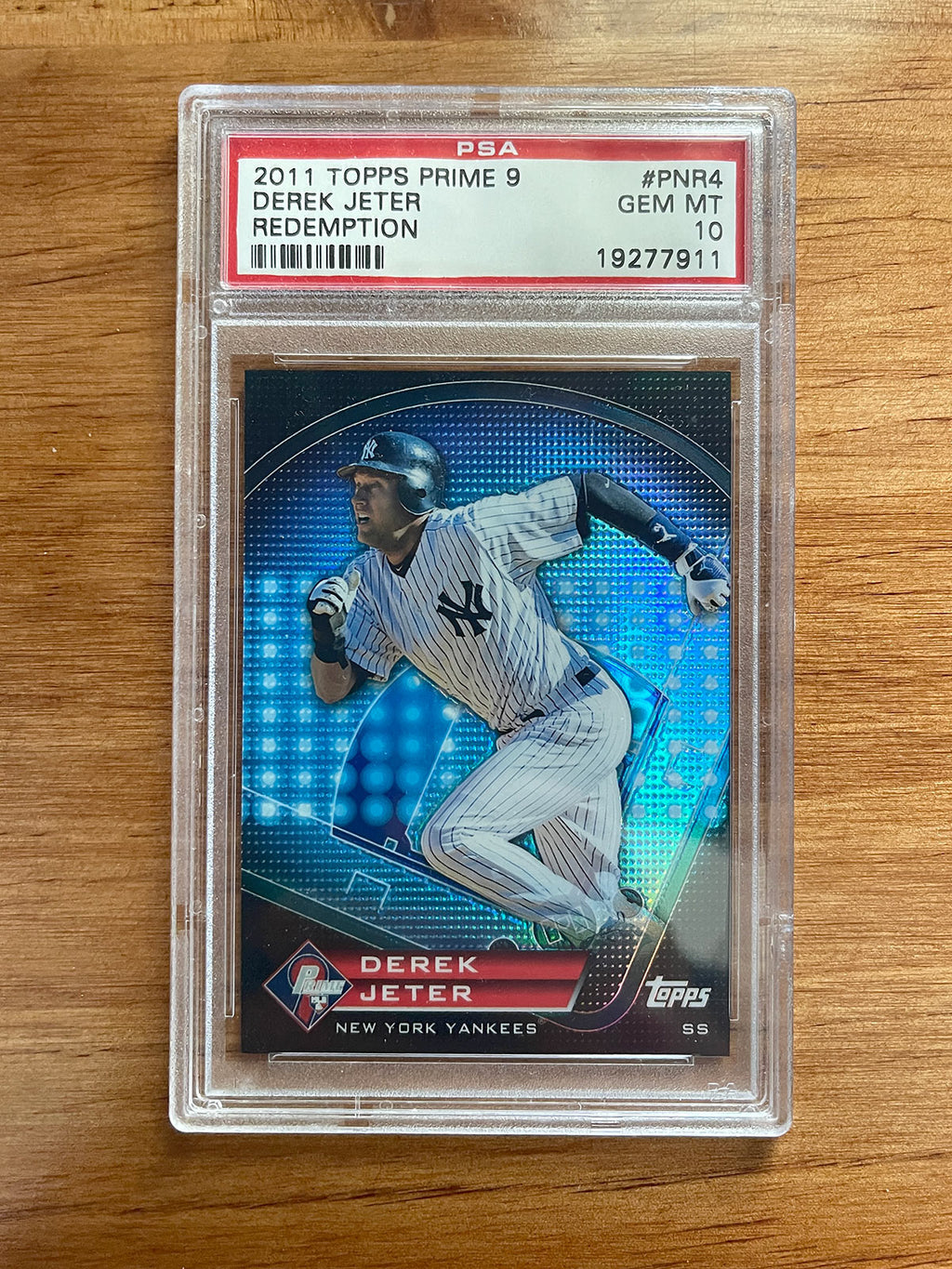 Derek Jeter PSA 10 Four-Pack - Chrome & Modern Showcase