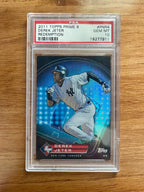 Derek Jeter PSA 10 Four-Pack - Chrome & Modern Showcase