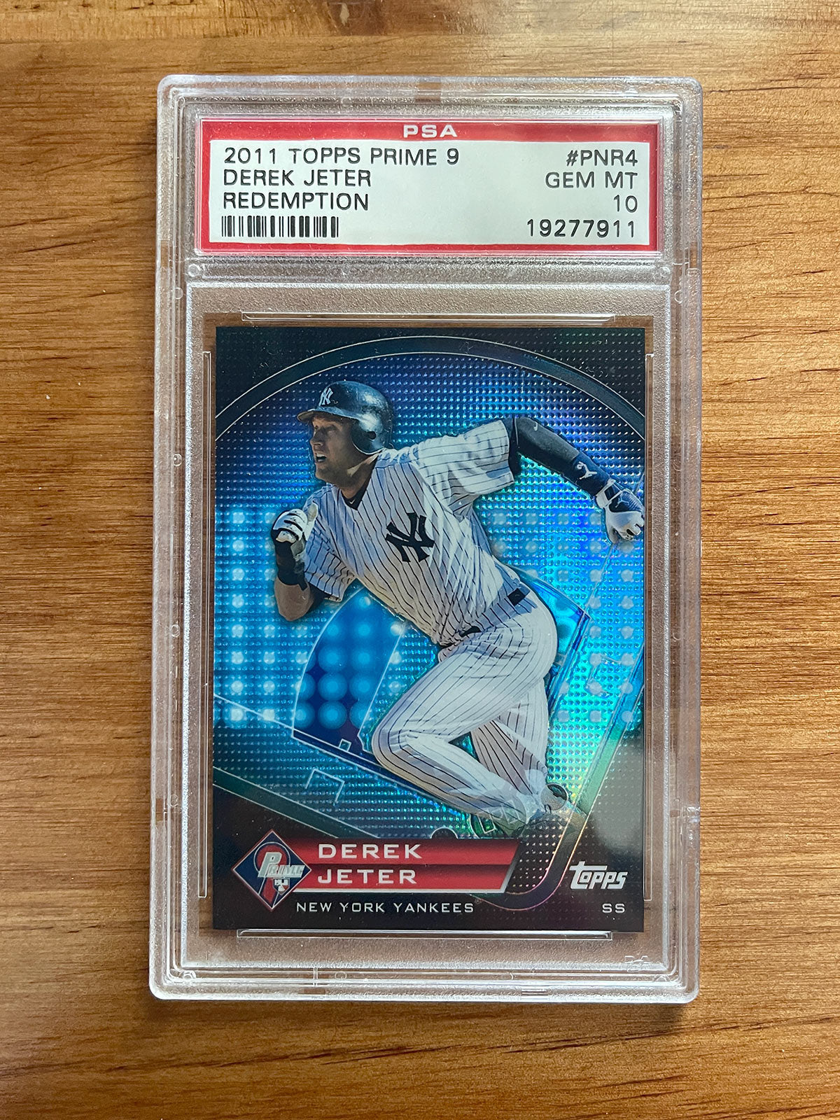 Derek Jeter PSA 10 Four-Pack - Chrome & Modern Showcase