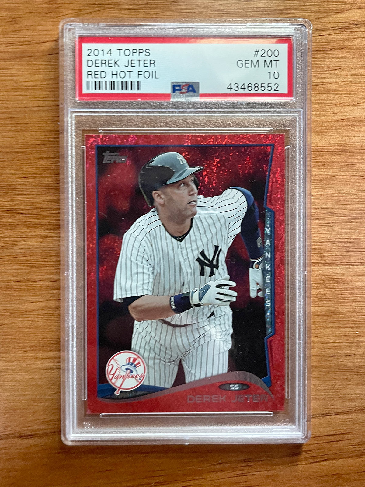 Derek Jeter PSA 10 Four-Pack - Chrome & Modern Showcase