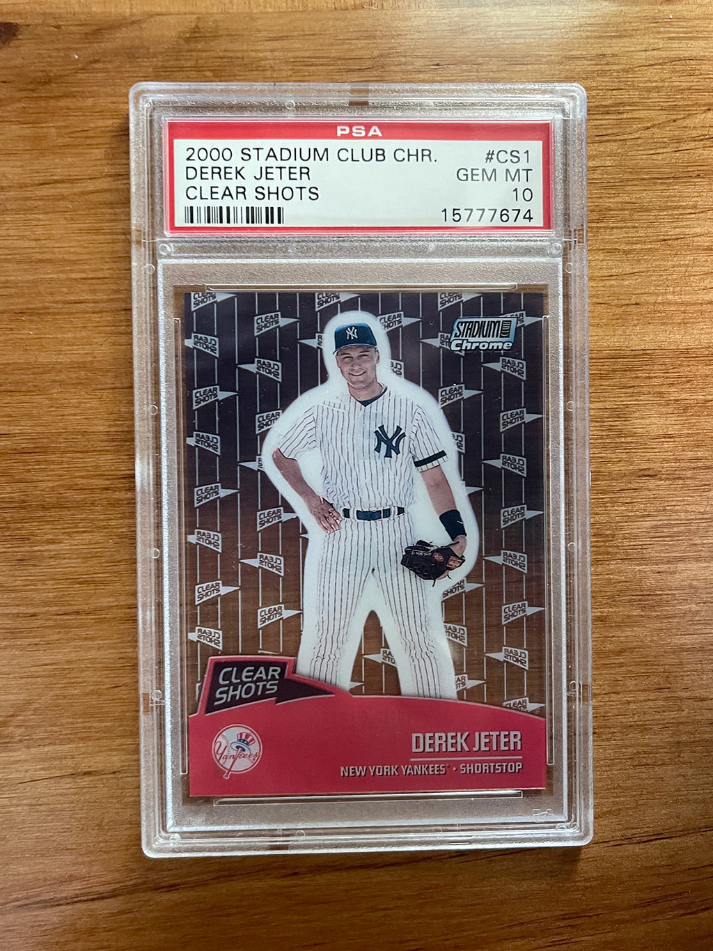 Derek Jeter PSA 10 Four-Pack - Chrome & Modern Showcase