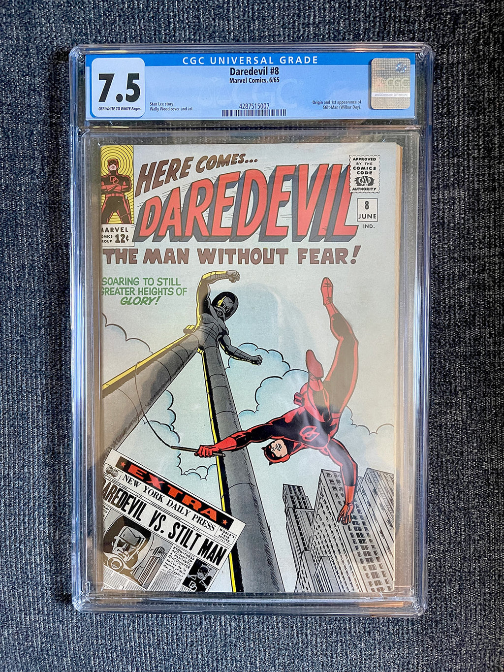 Daredevil #8 - 1965 Classic Cover & First Appearance of Stilt-Man - CGC 7.5