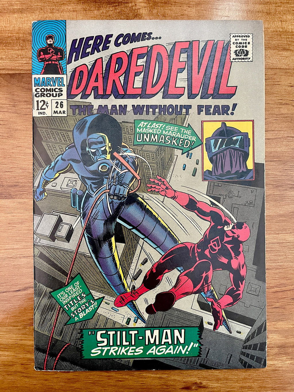 Daredevil #26 - 1967 vs Stilt-Man - VF-