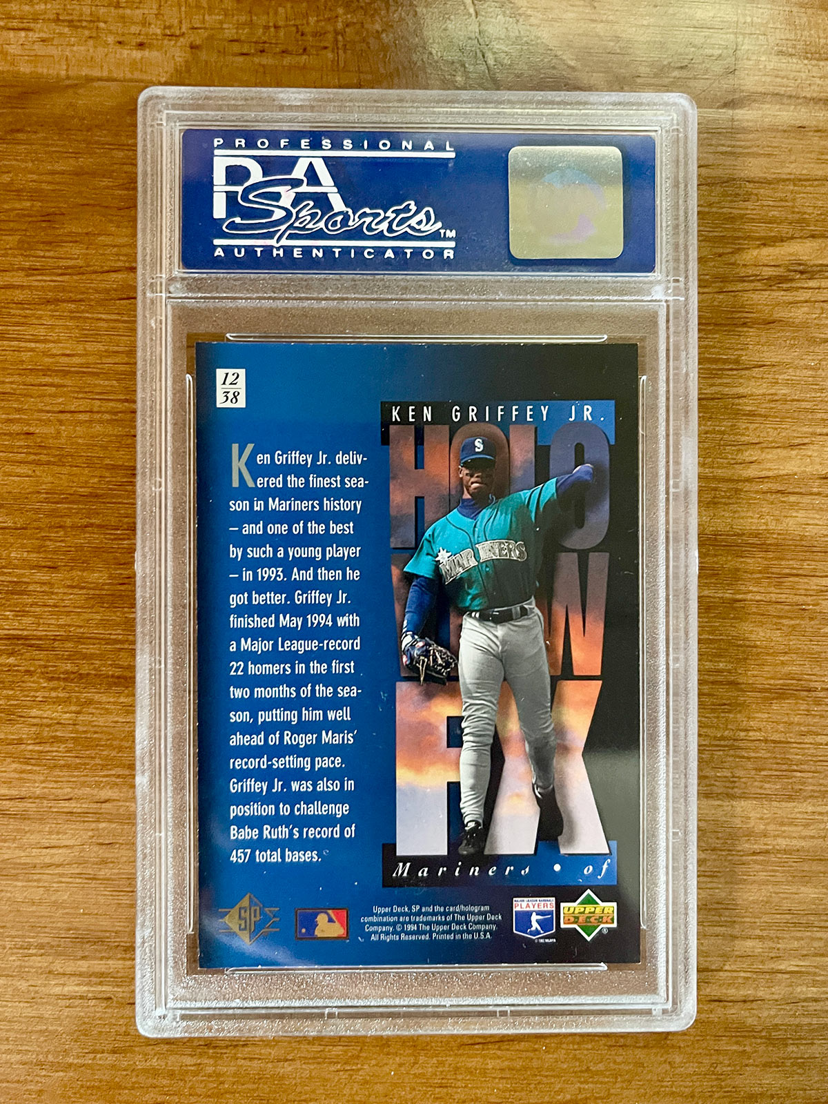 Ken Griffey Jr. - 1994 SP Holoview Blue #12 - PSA 9
