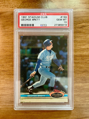 George Brett - 1991 Stadium Club #159 - PSA 10